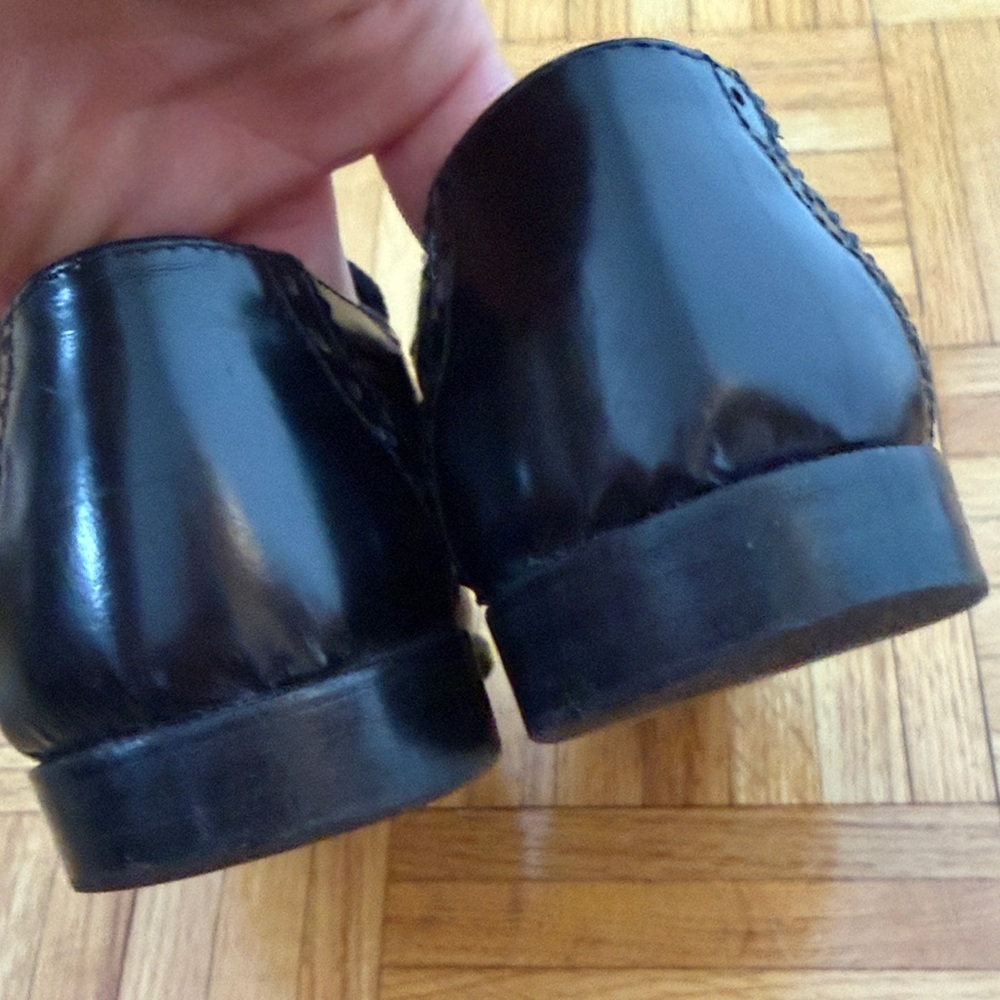 Classic Black Leather kids Dress Shoes - Picture 9 of 11
